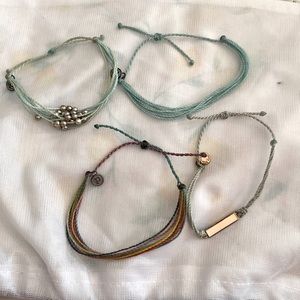 4 Pura Vida Bracelets.